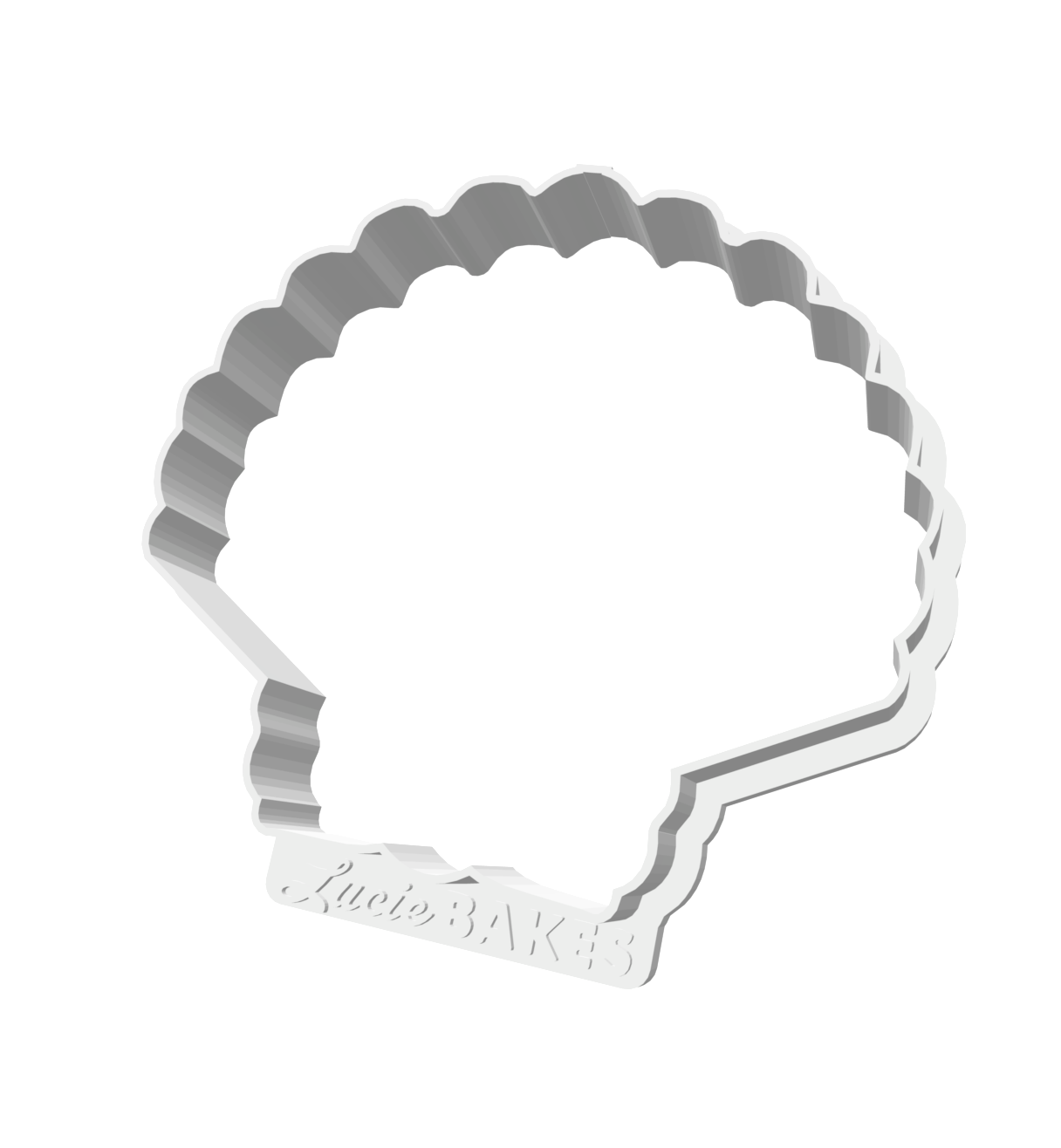 Scallop Seashell - STL FILE