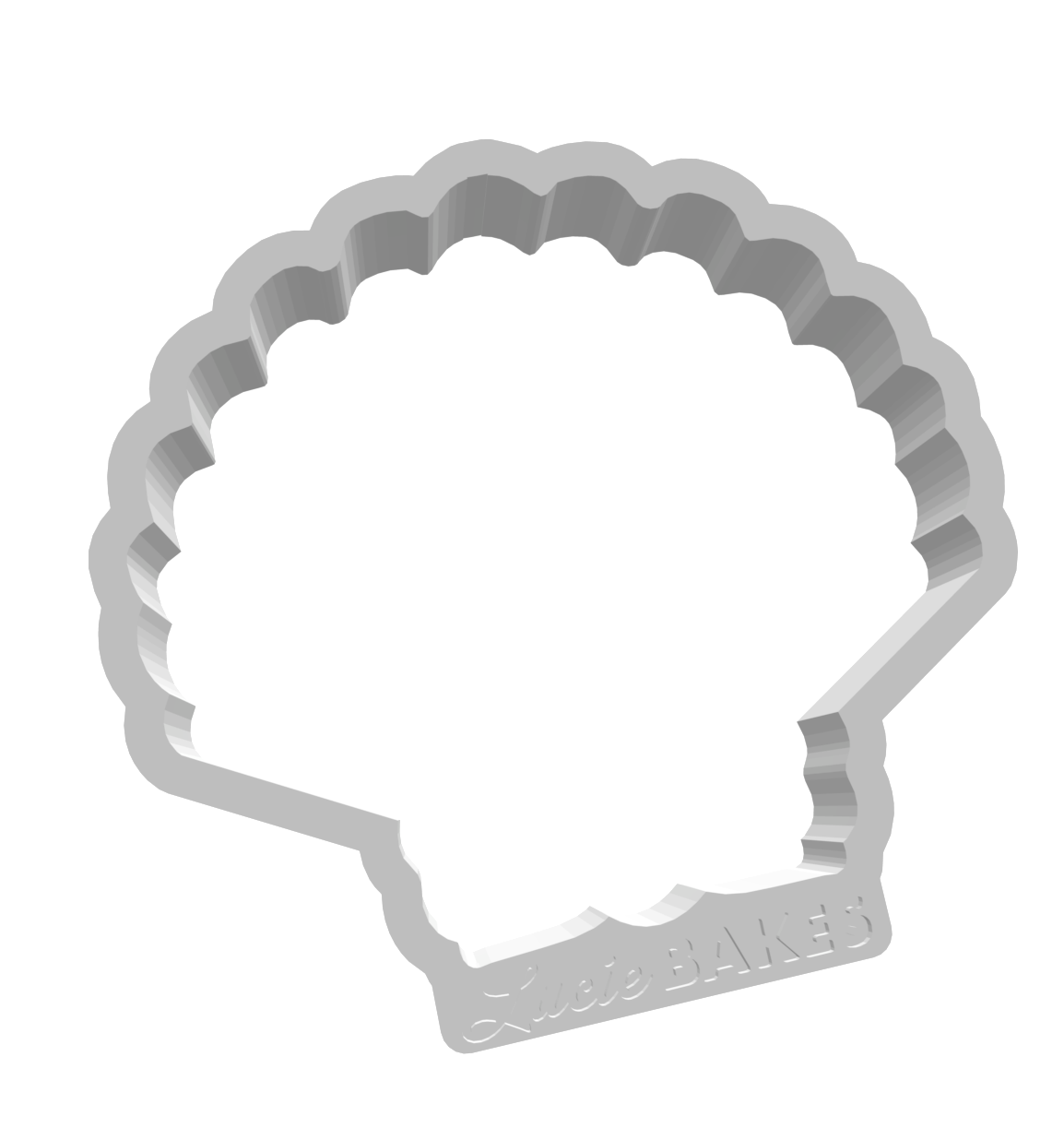 Scallop Seashell - STL FILE