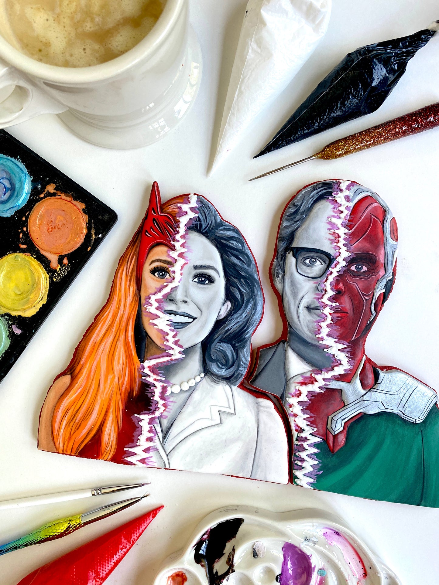 WandaVision Cookie Portraits -- CLASS RECORDING
