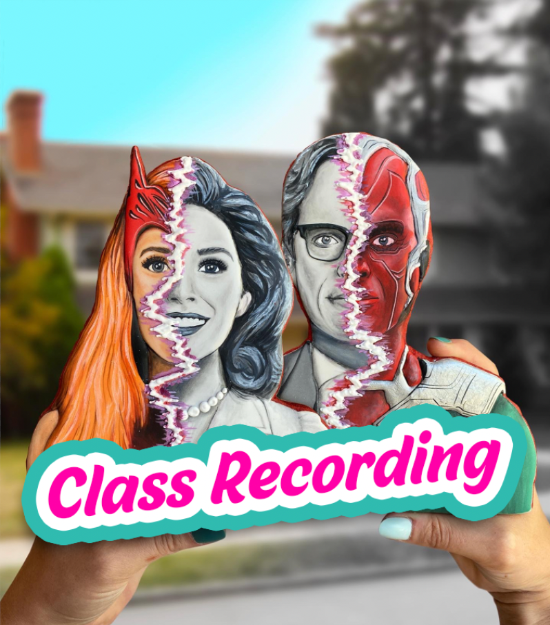 WandaVision Cookie Portraits -- CLASS RECORDING