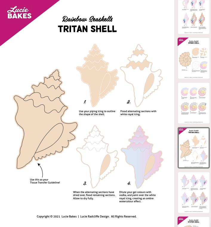 Rainbow Seashells -- Workbook + Mini Pre-Recorded Tutorials