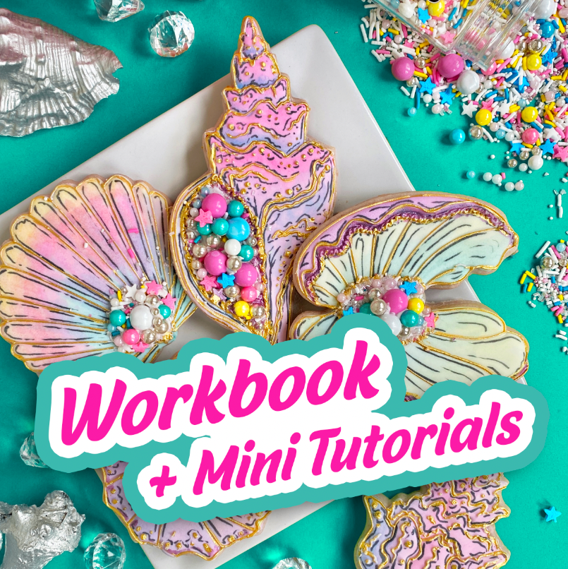 Rainbow Seashells -- Workbook + Mini Pre-Recorded Tutorials