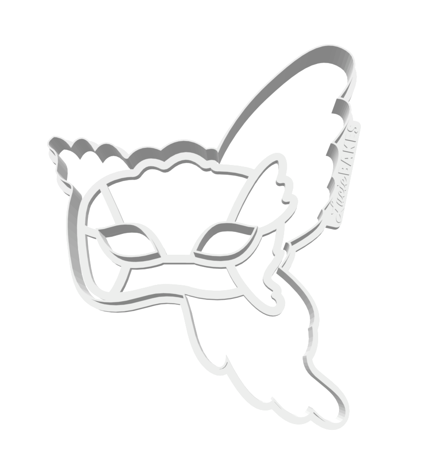 Butterfly Mask LARGE -- STL FILE