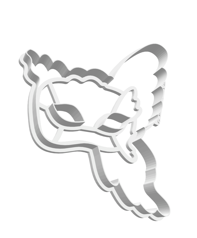 Butterfly Mask LARGE -- STL FILE