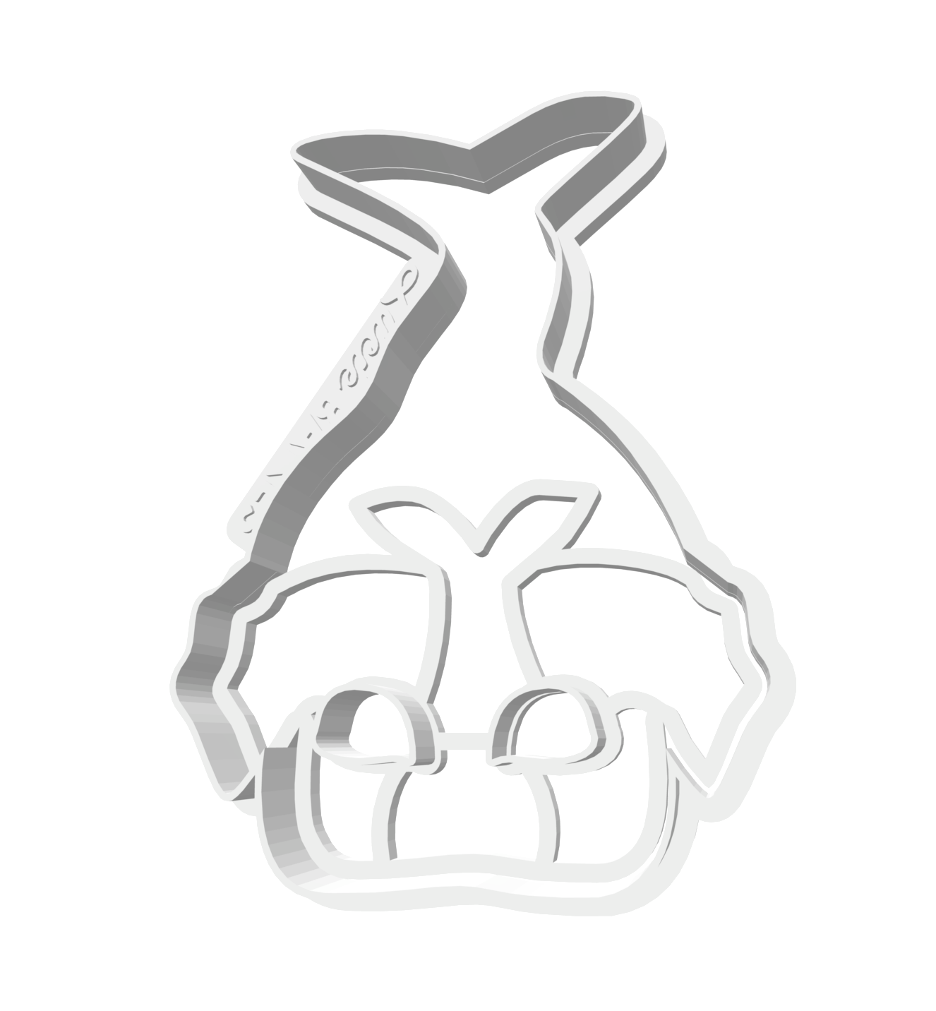 Mermaid Mask SMALL -- STL FILE