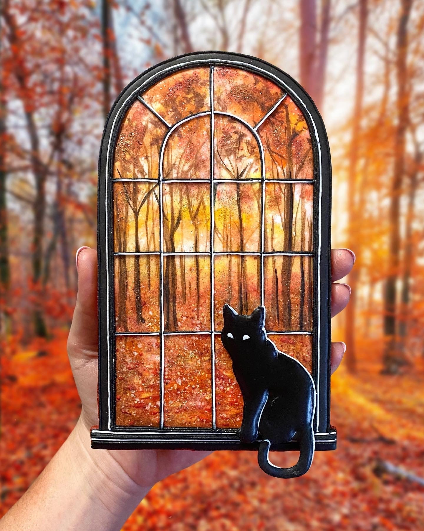 Autumn Window -- Digital Template & Tutorial