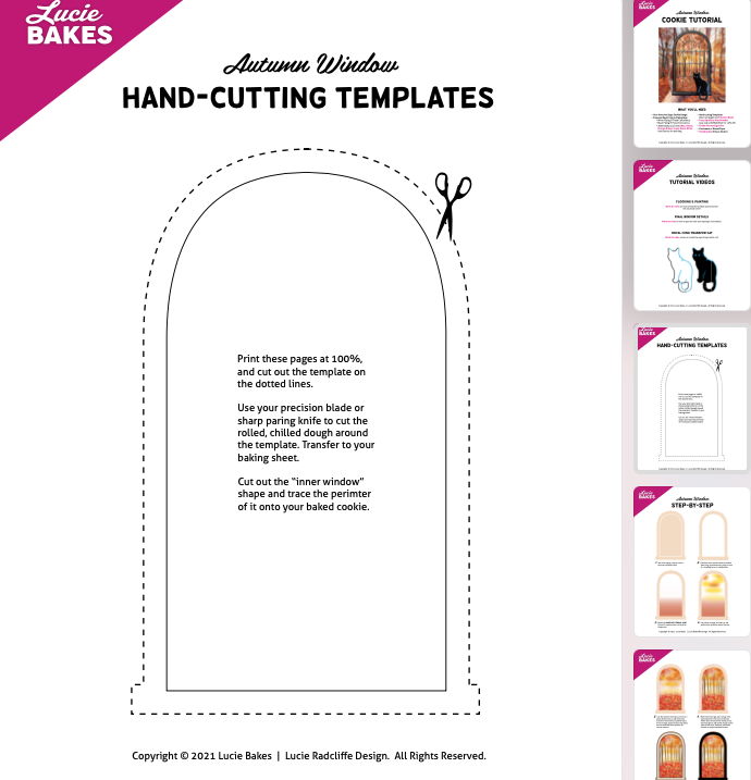 Autumn Window -- Digital Template & Tutorial