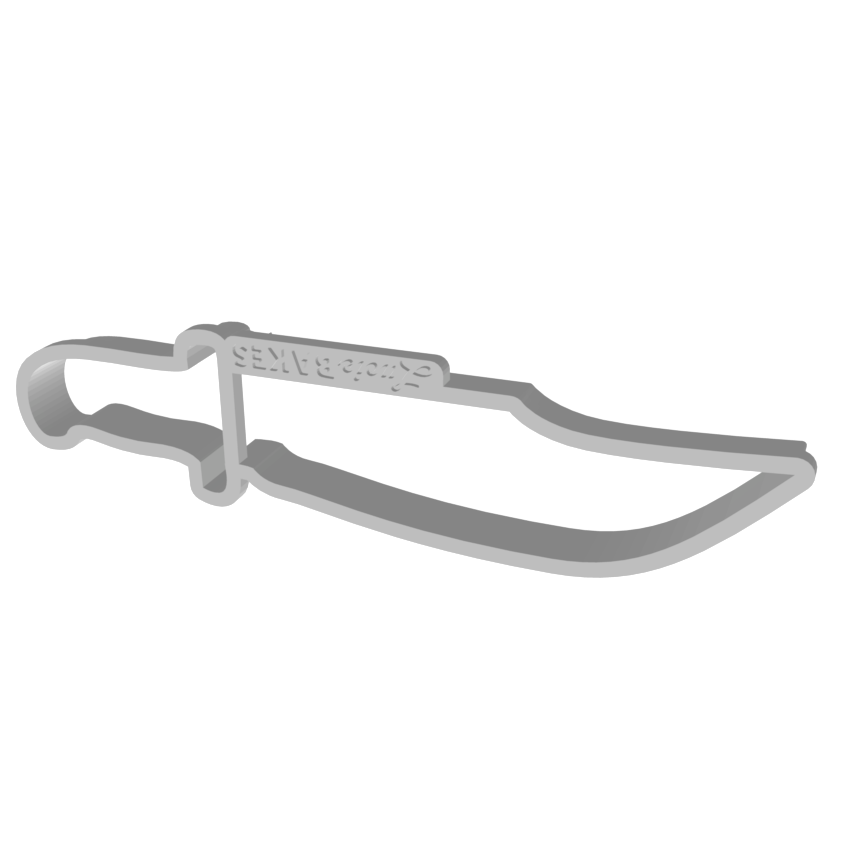 Dagger/Hunting Knife Cookie Cutter -- STL FILE