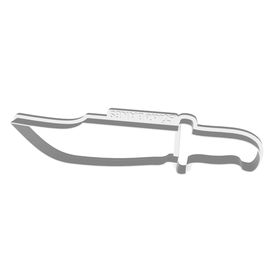 Dagger/Hunting Knife Cookie Cutter -- STL FILE