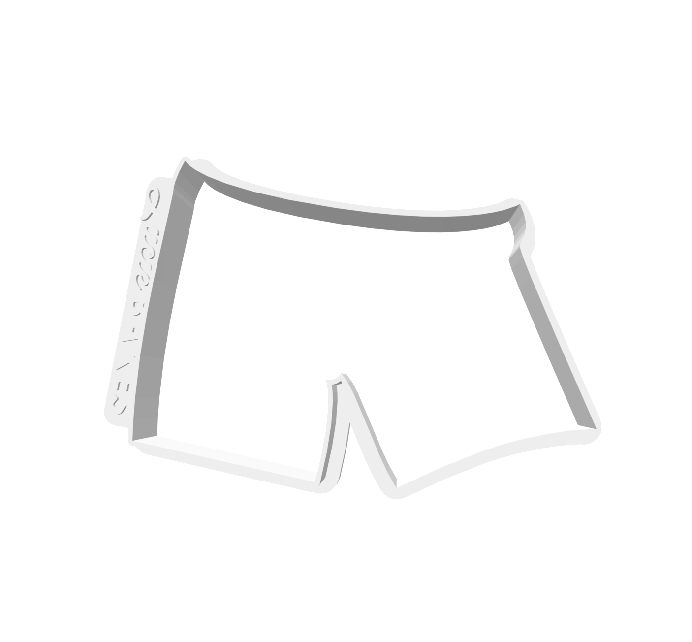 Men's Mini Shorts -- STL FILE