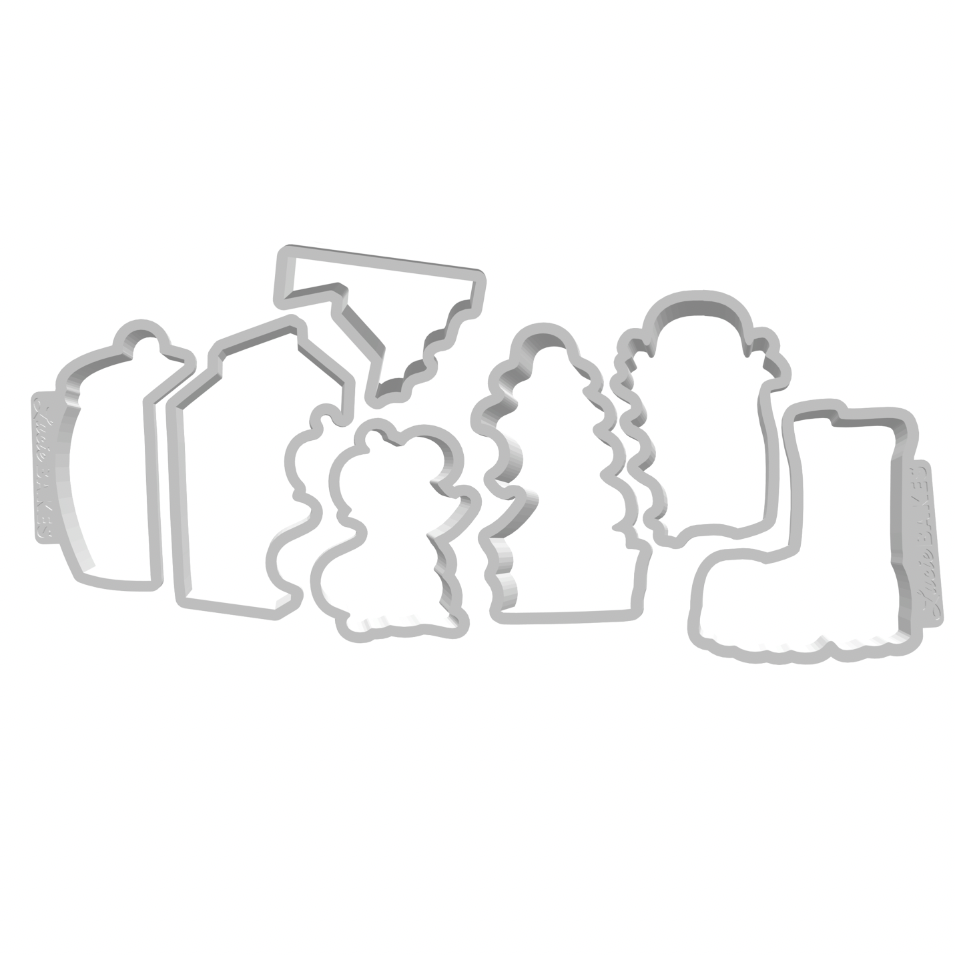 Chrismouse Ville Puzzle Cutters -- STL FILES