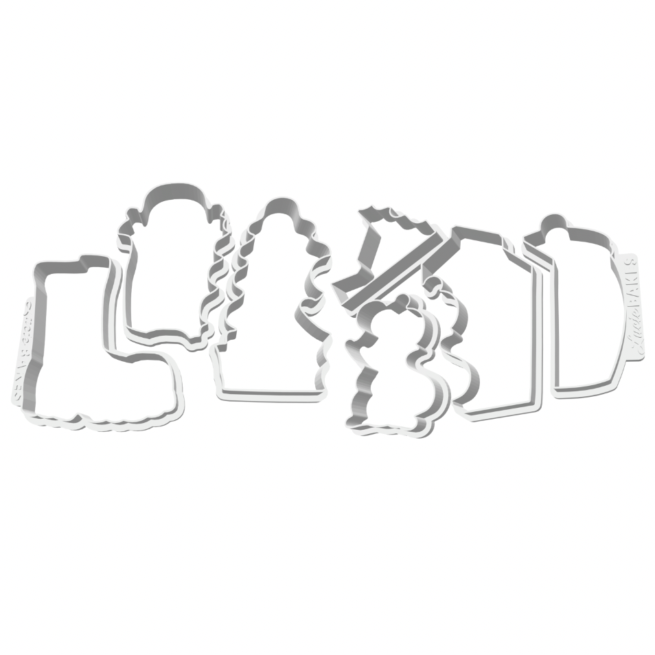 Chrismouse Ville Puzzle Cutters -- STL FILES
