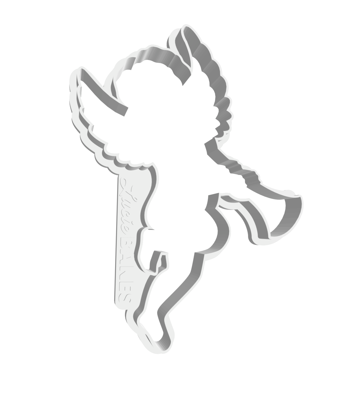Cupid with Trumpet Cutter -- STL FILE