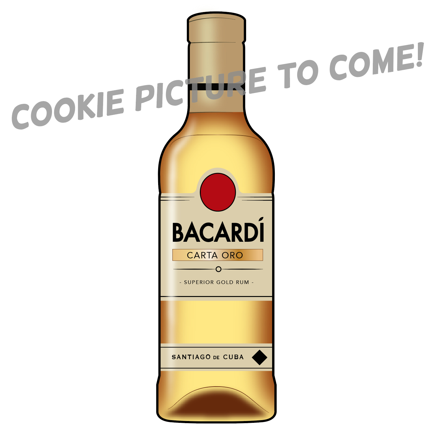 Rum Bottle Cookie Cutter
