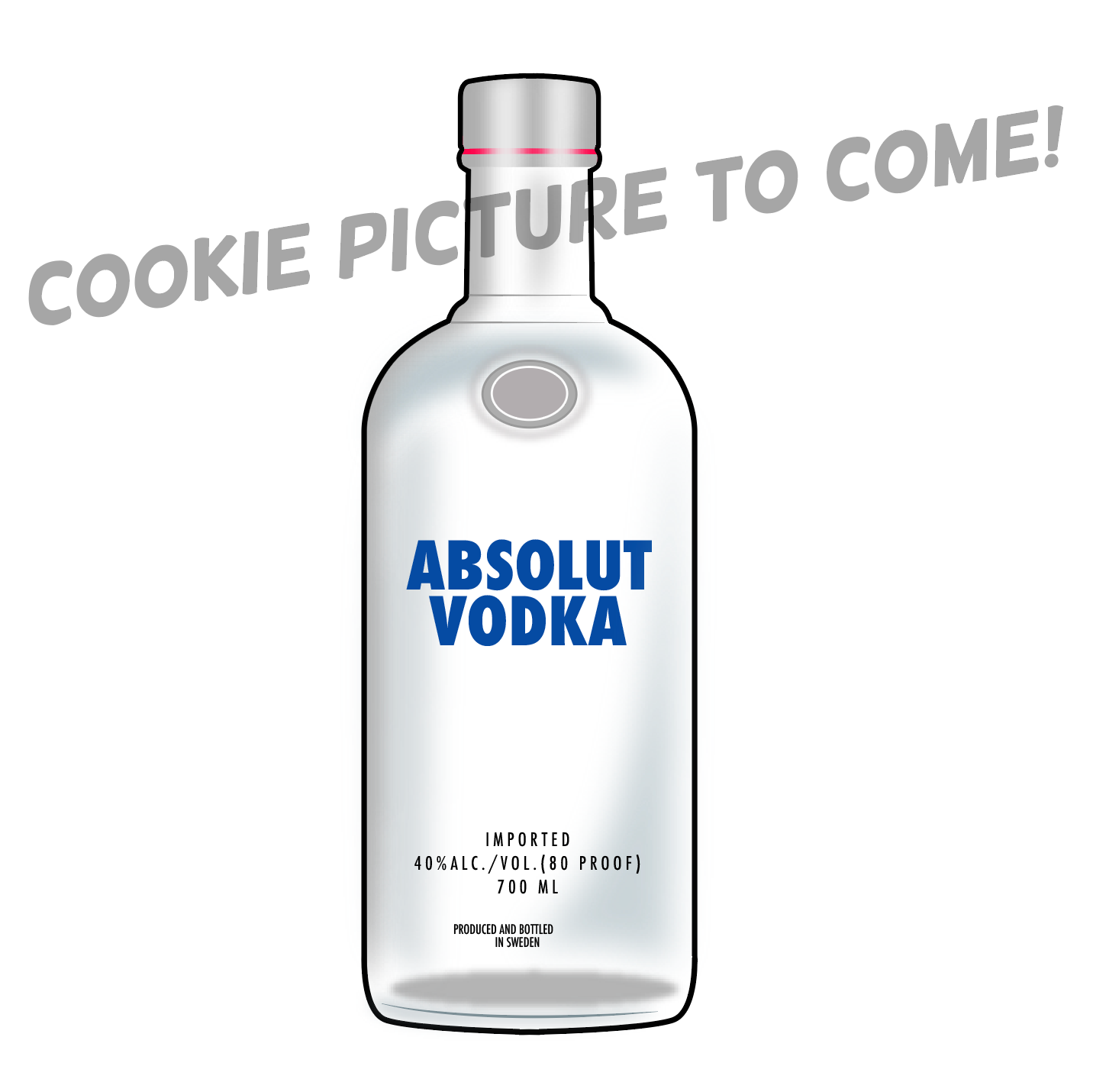Vodka Bottle Cookie Cutter