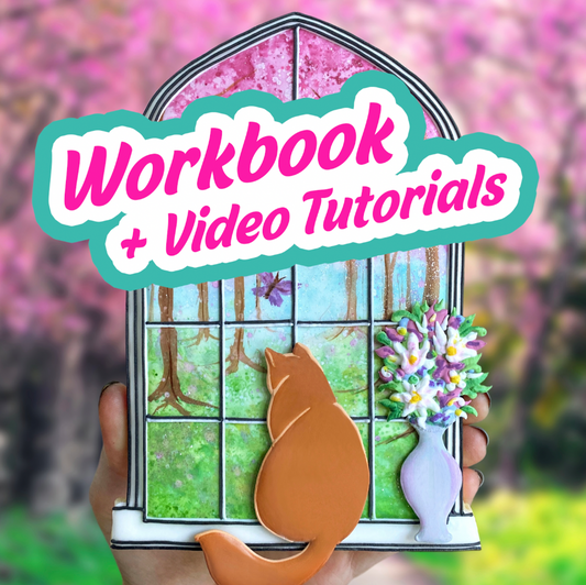 Spring Window -- Digital Template & Tutorial