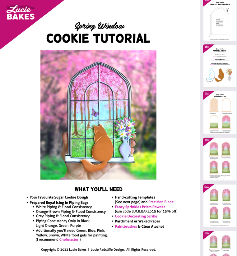 Spring Window -- Digital Template & Tutorial