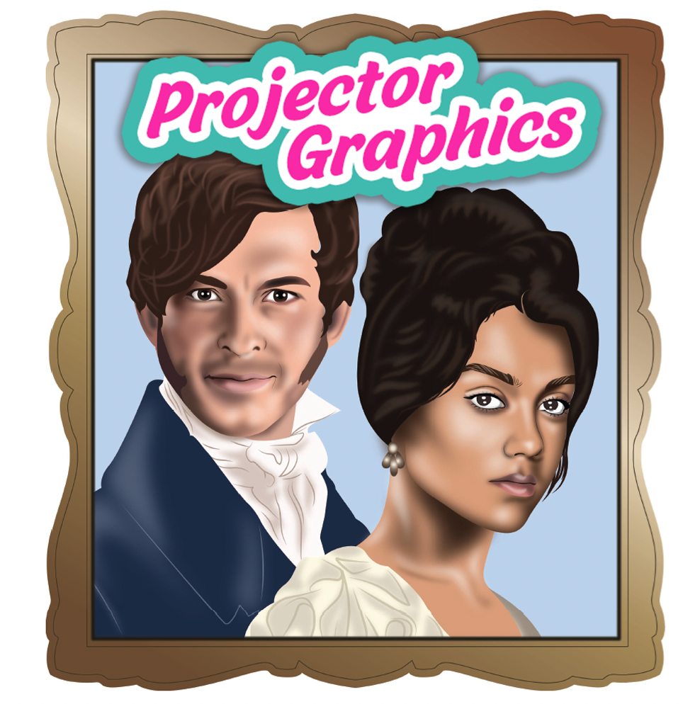 Kate Sharma & Anthony Bridgerton - Projector Graphics