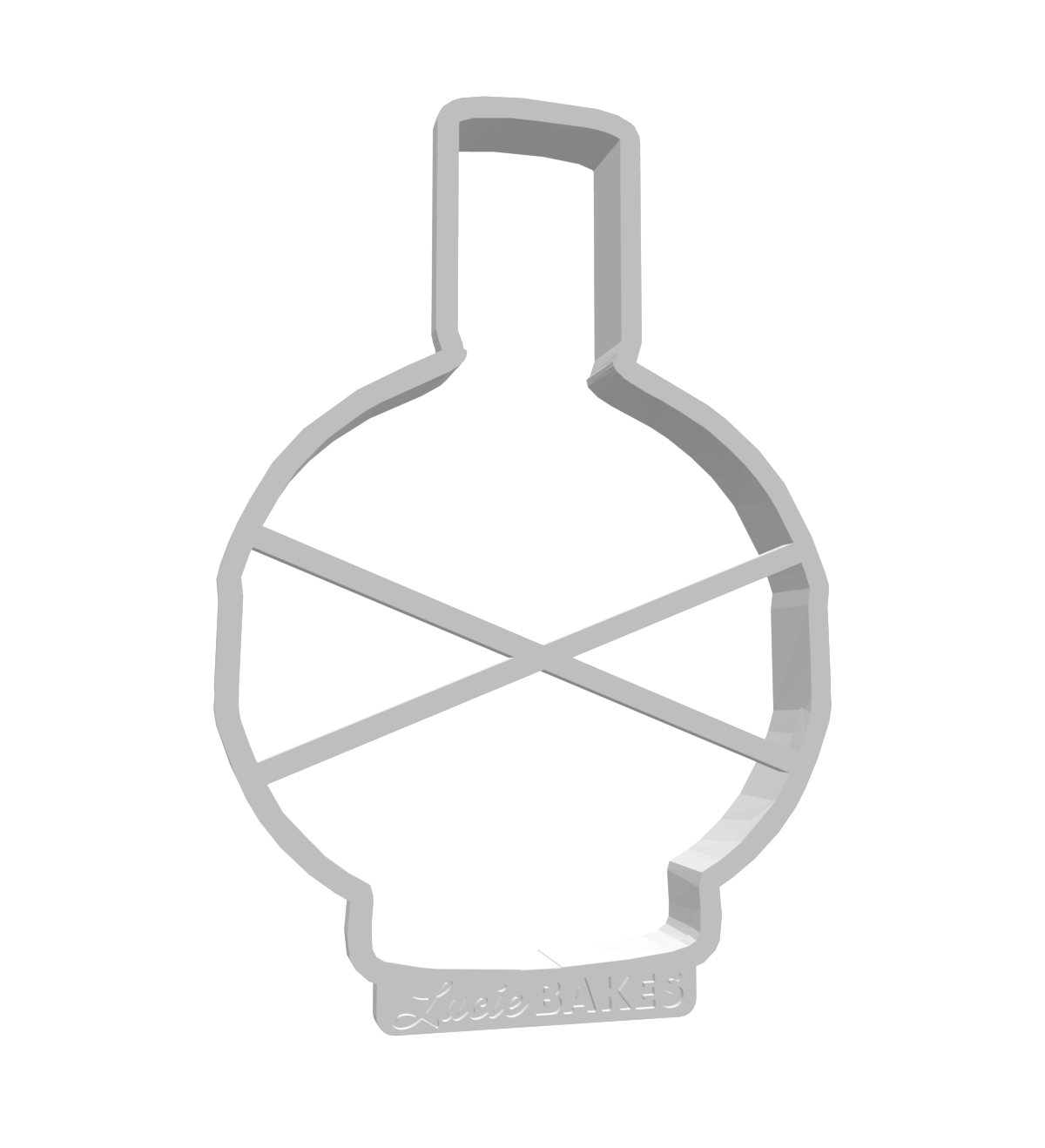 Large Liqueur Bottle Cutter -- STL FILE