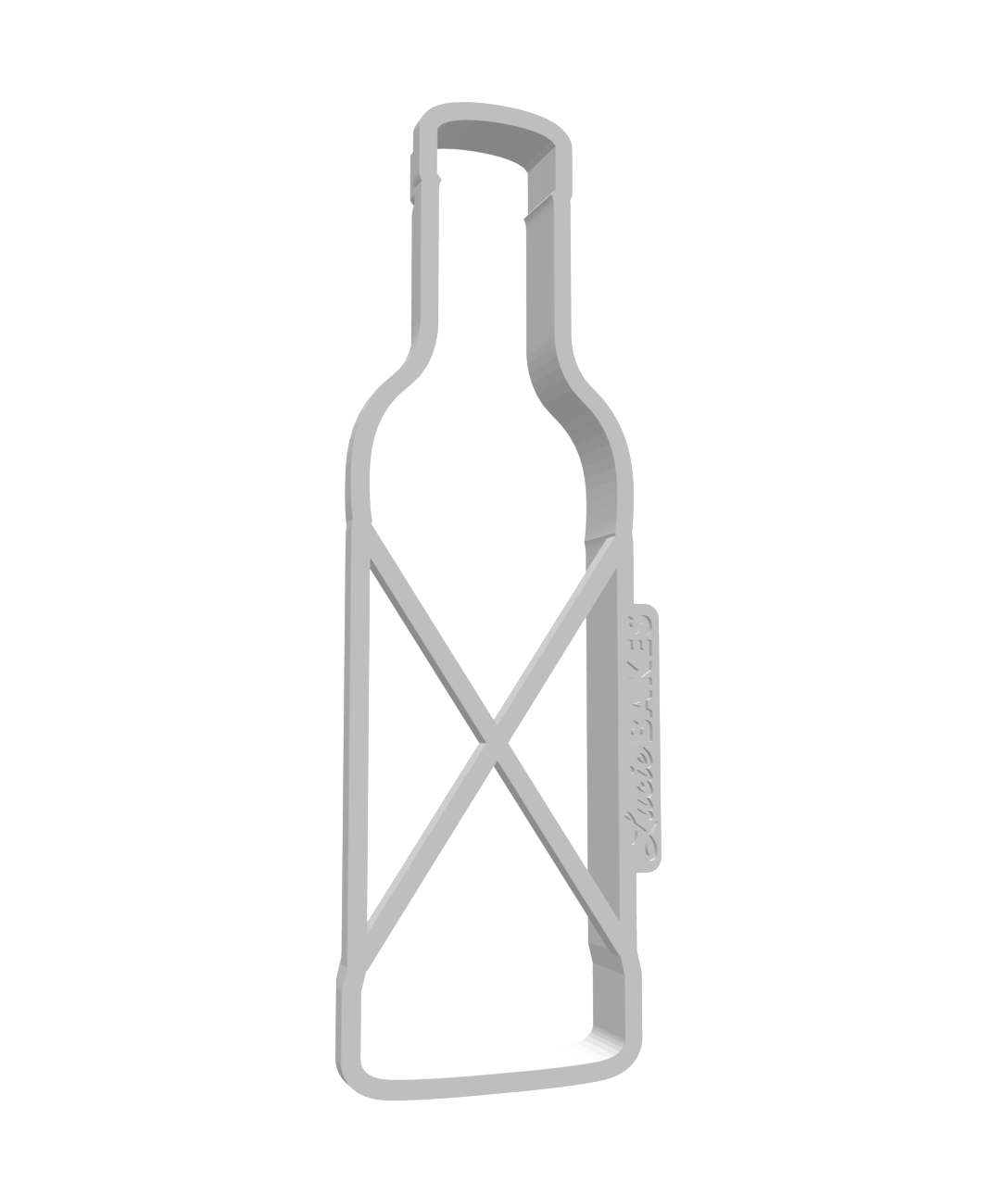 Large Rum Bottle Cutter -- STL FILE