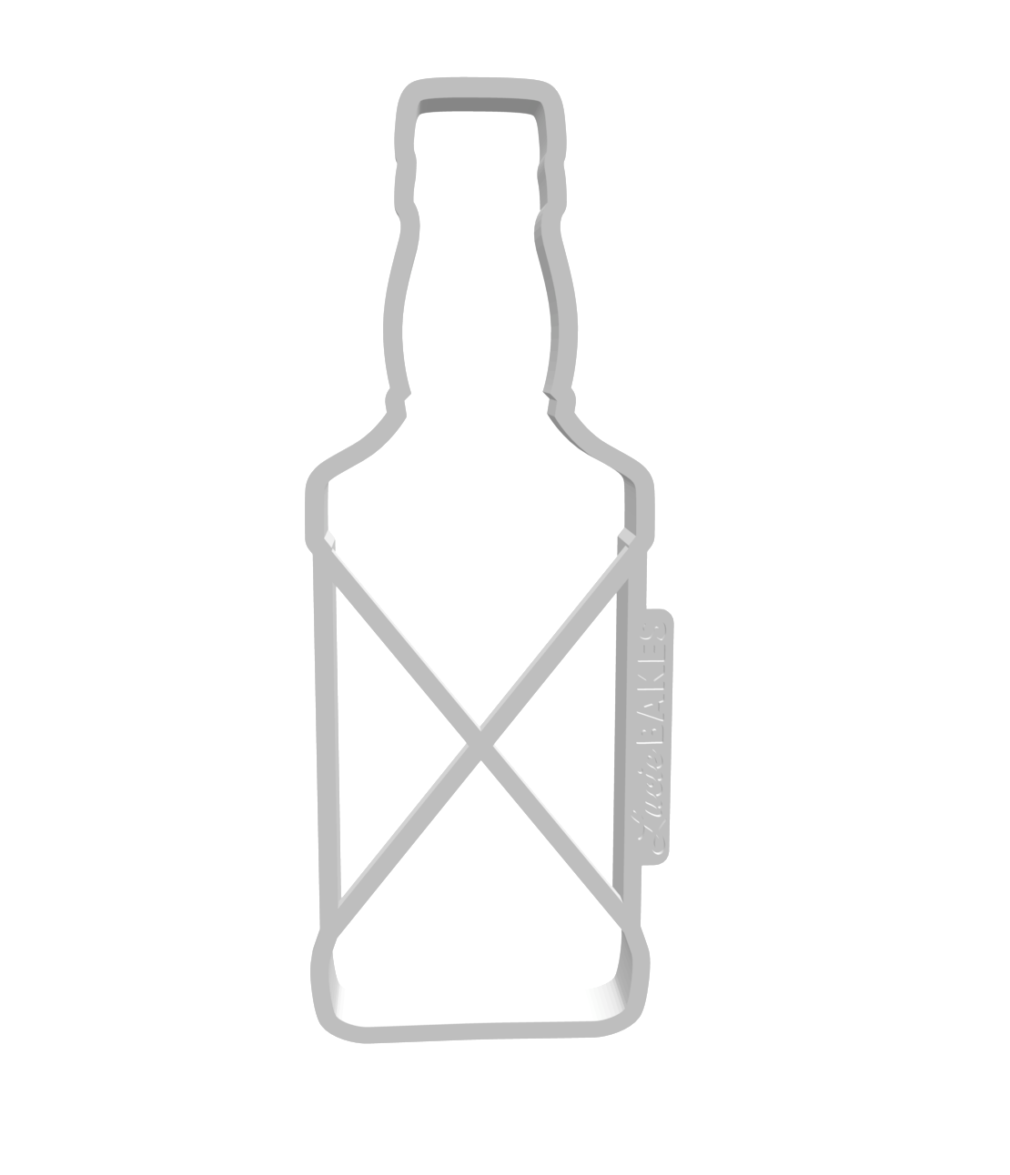 Large Whiskey Bottle Cutter -- STL FILE