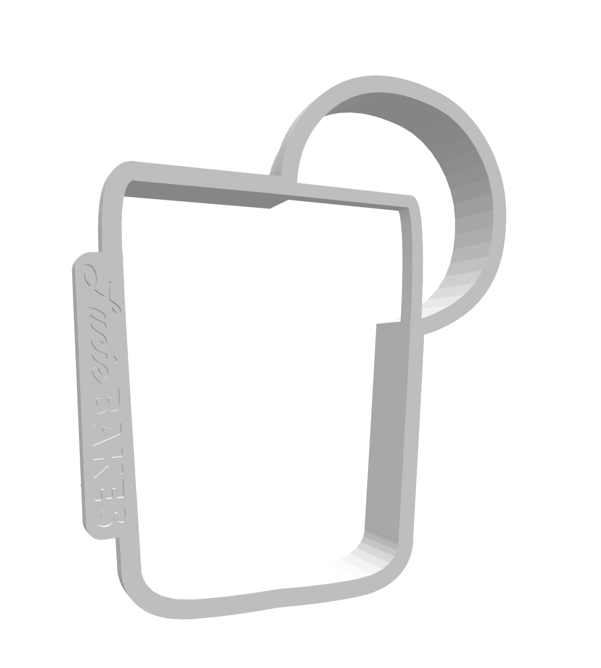 Large Lowball/Rocks Glass Cutter -- STL FILE