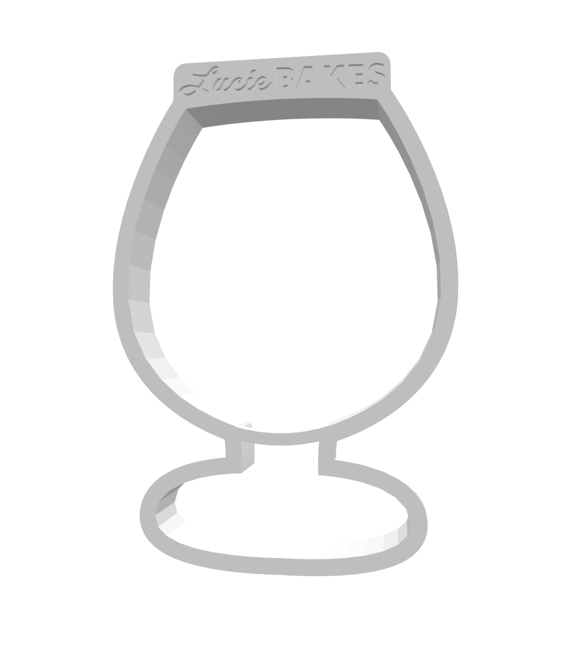 Large Snifter Glass Cutter -- STL FILE