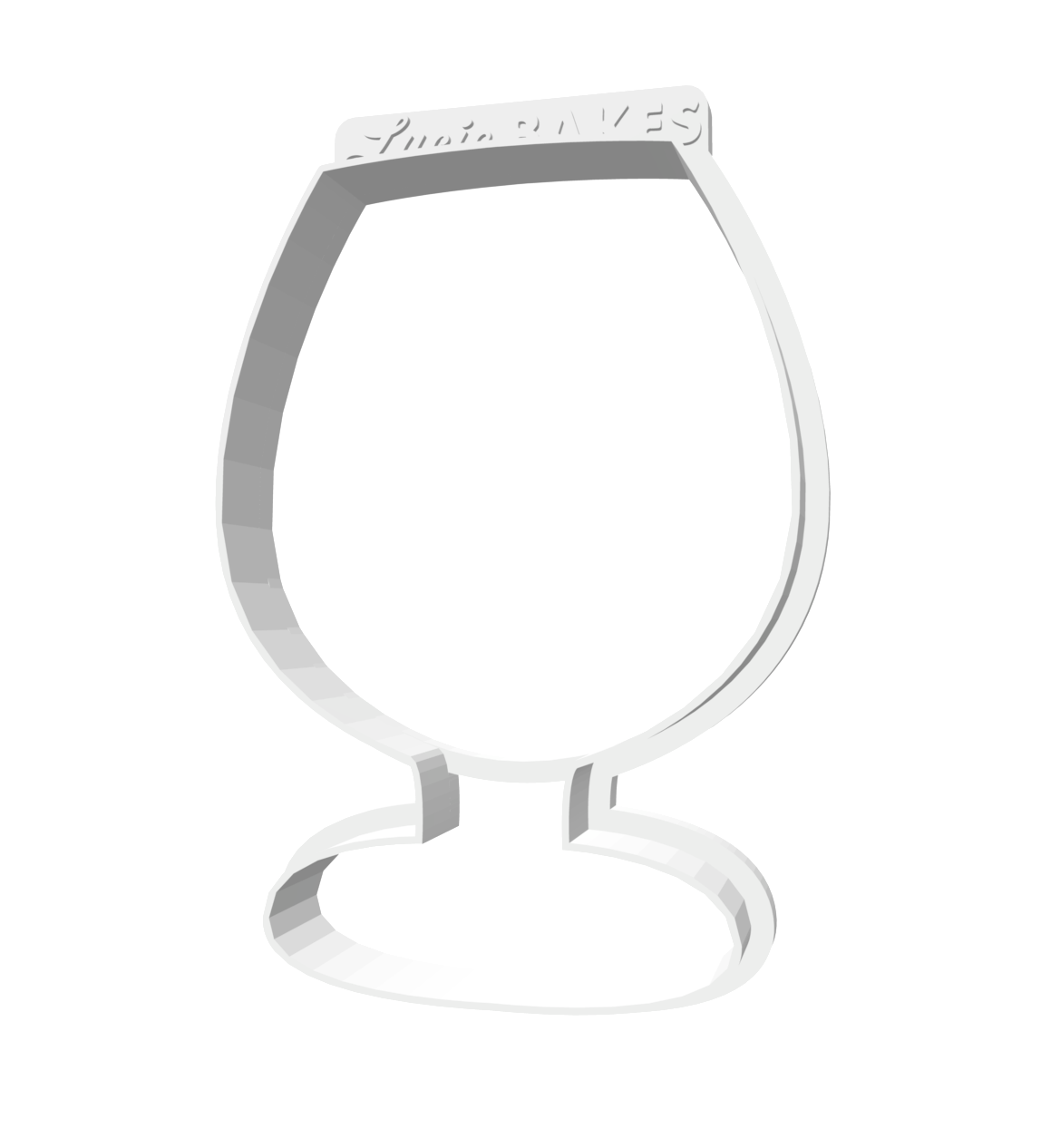 Large Snifter Glass Cutter -- STL FILE