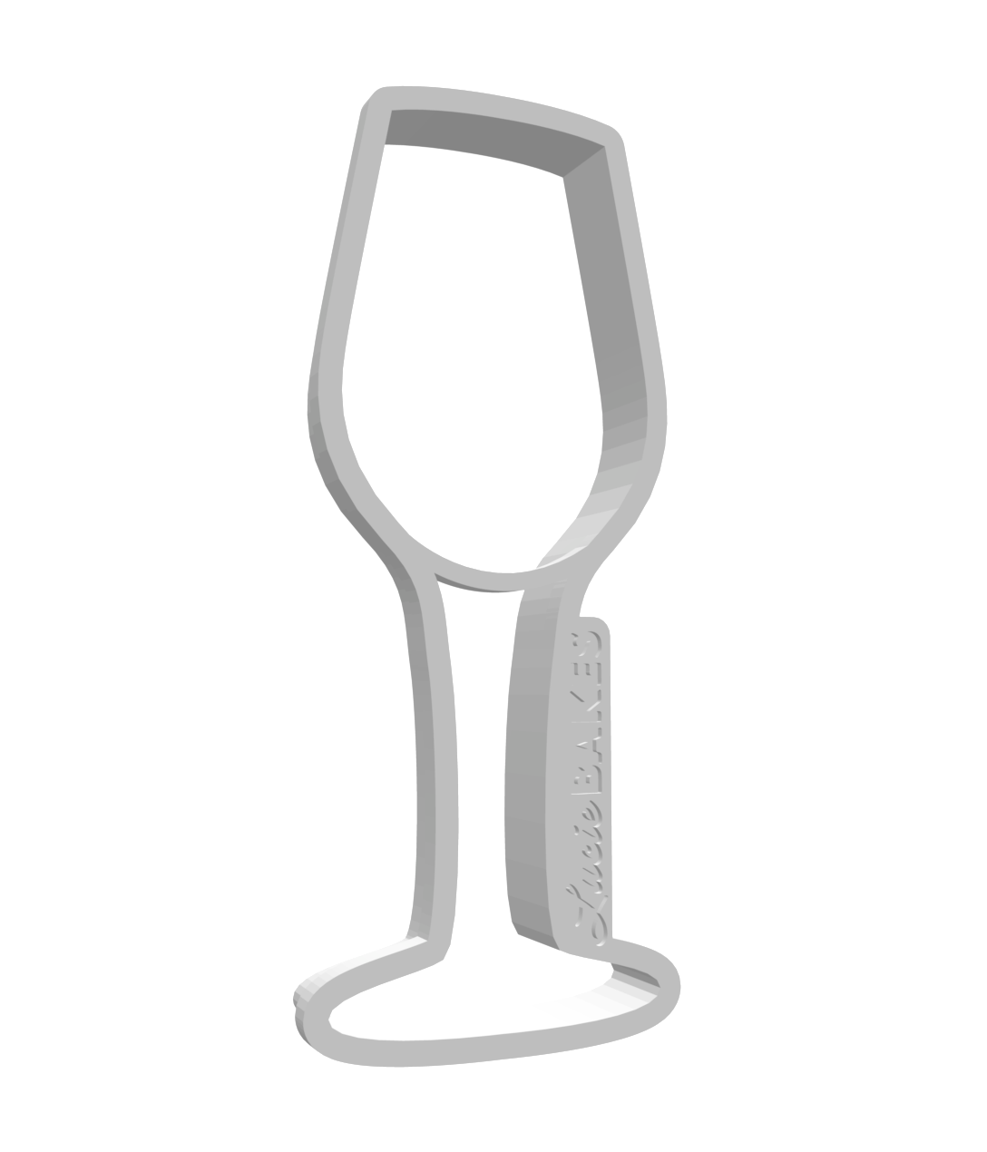 Large Wine Glass Cutter -- STL FILE