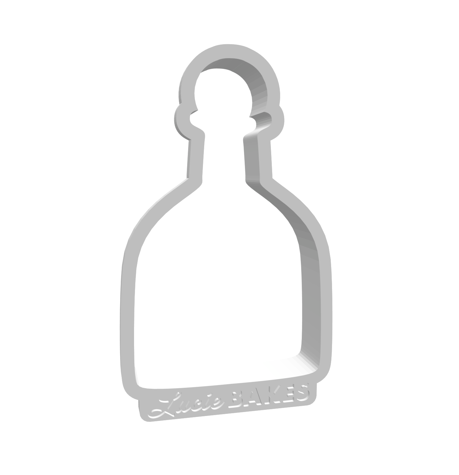 Small Tequila Bottle Cutter -- STL FILE
