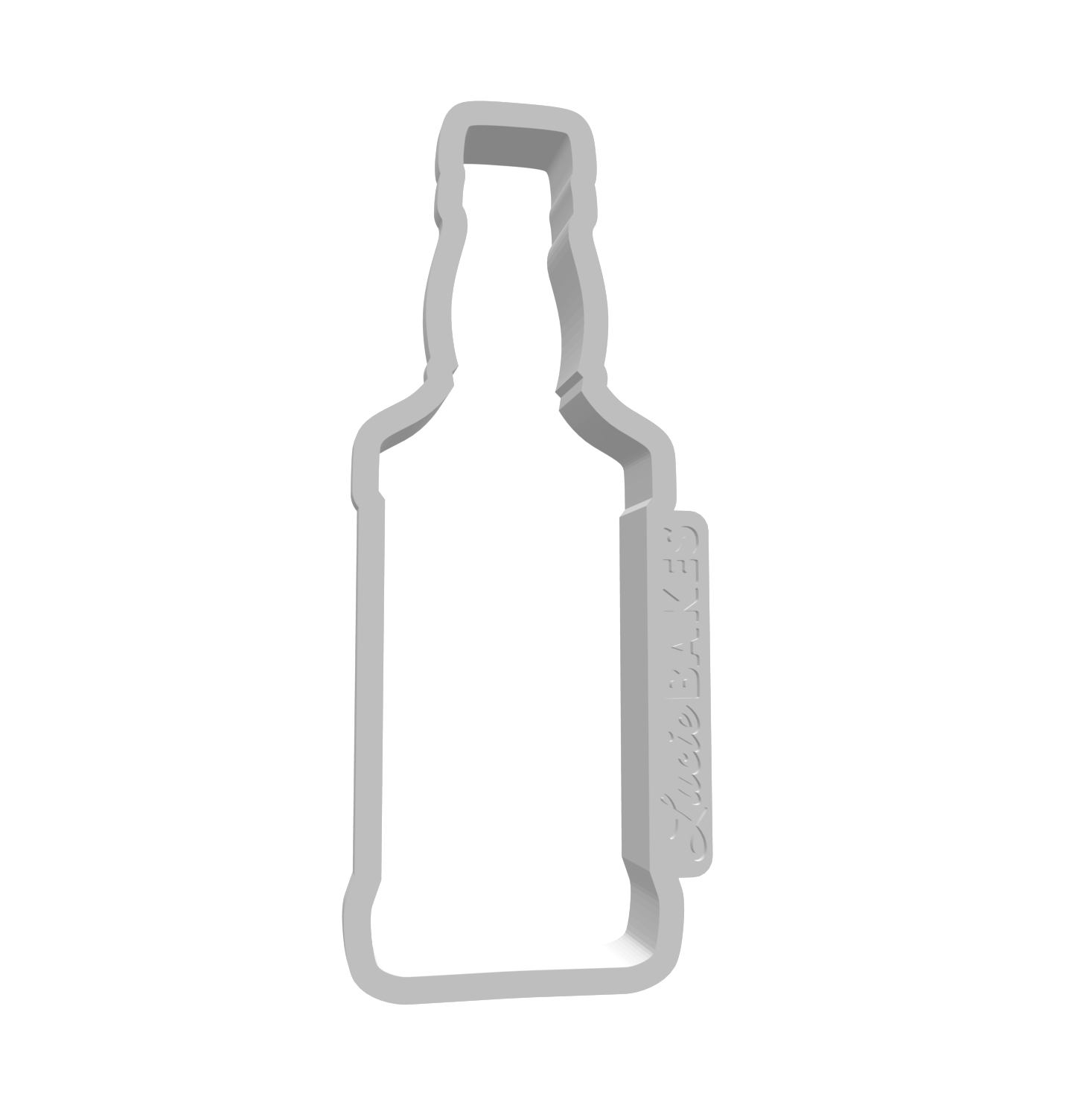Small Whiskey Bottle Cutter -- STL FILE