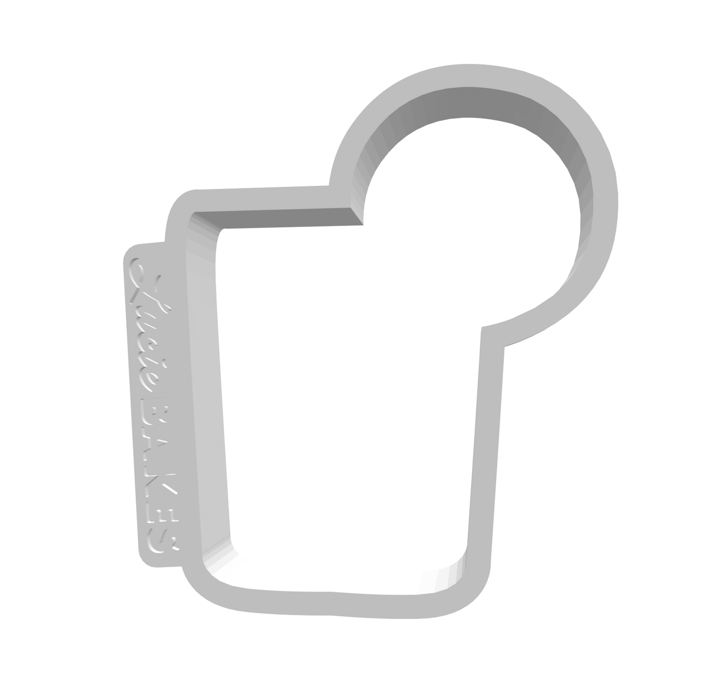 Small Lowball/Rocks Glass Cutter -- STL FILE