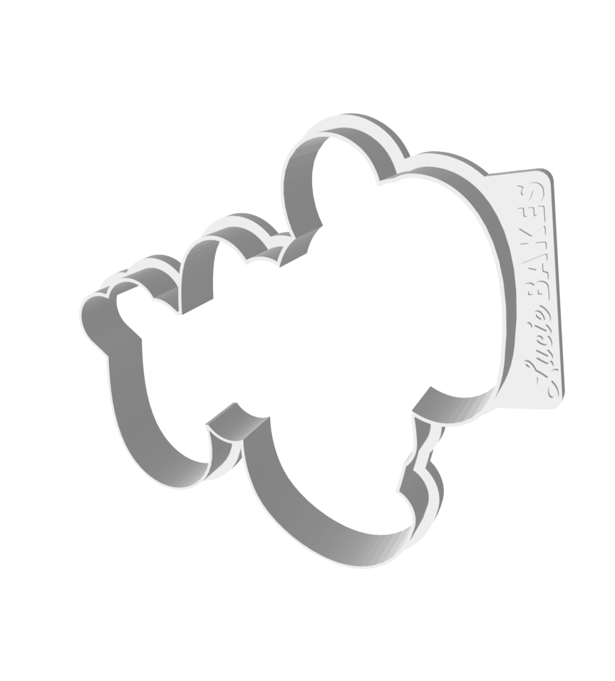 "Oh Baby" Plaque Cutter & Stencil -- STL FILE