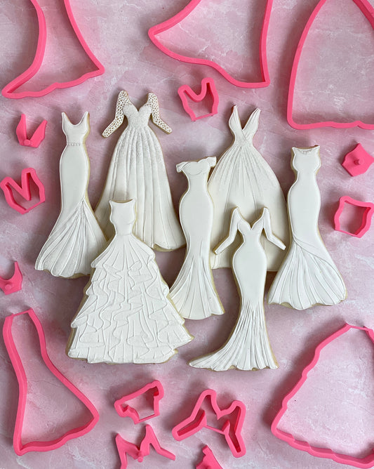 Mix N' Match Bridal Gown Cookie Cutters