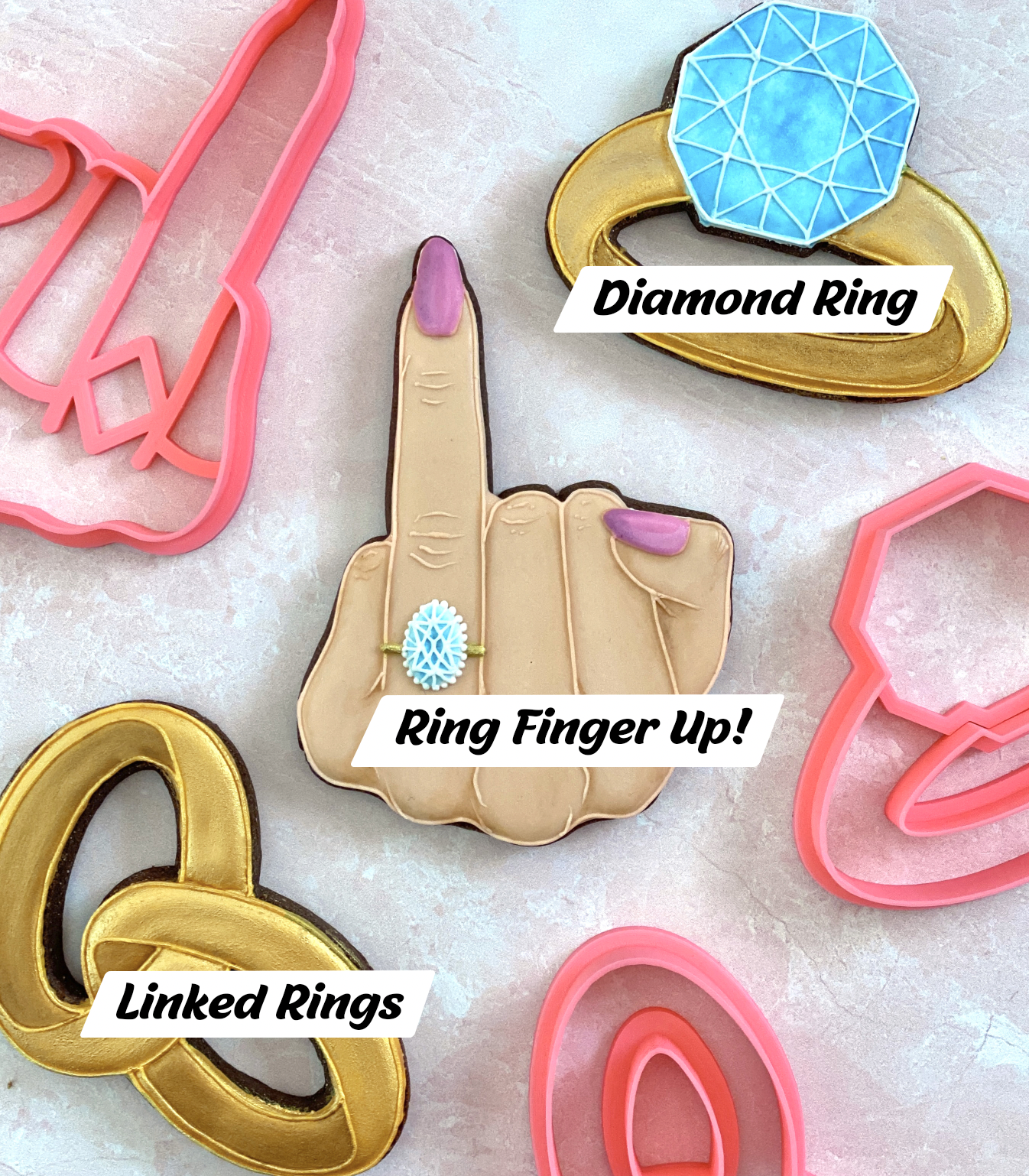 Wedding Ring Cookie Cutters