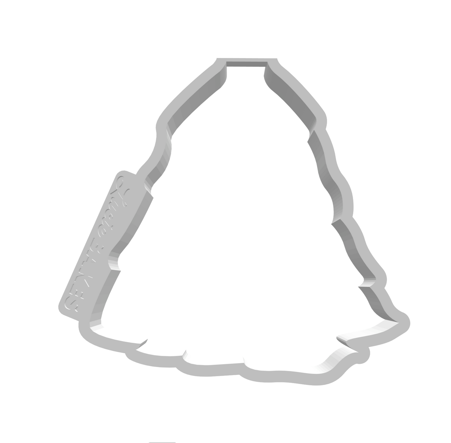 Bridal Gown Ruffled Skirt Cutter -- STL FILE