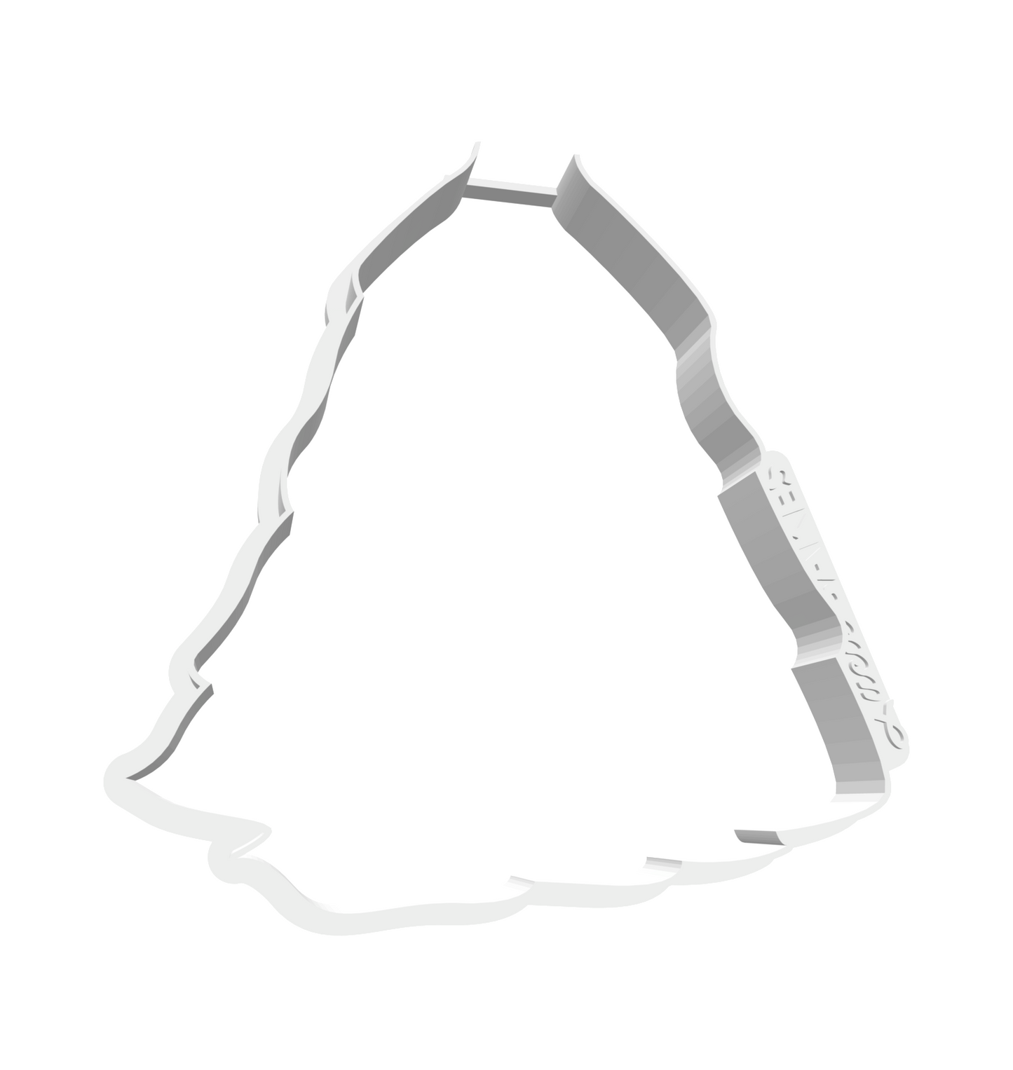 Bridal Gown Ruffled Skirt Cutter -- STL FILE