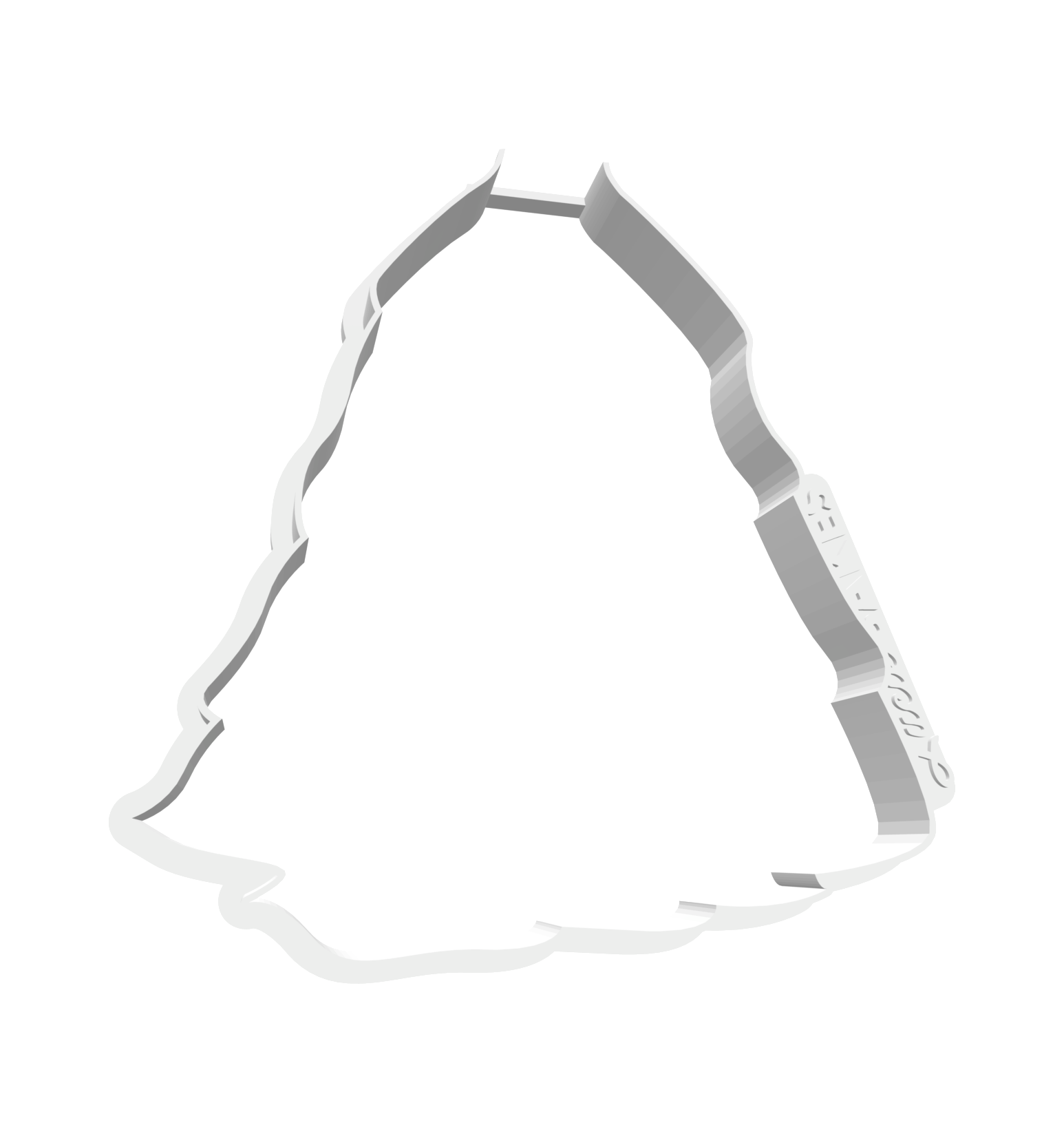 Bridal Gown Ruffled Skirt Cutter -- STL FILE