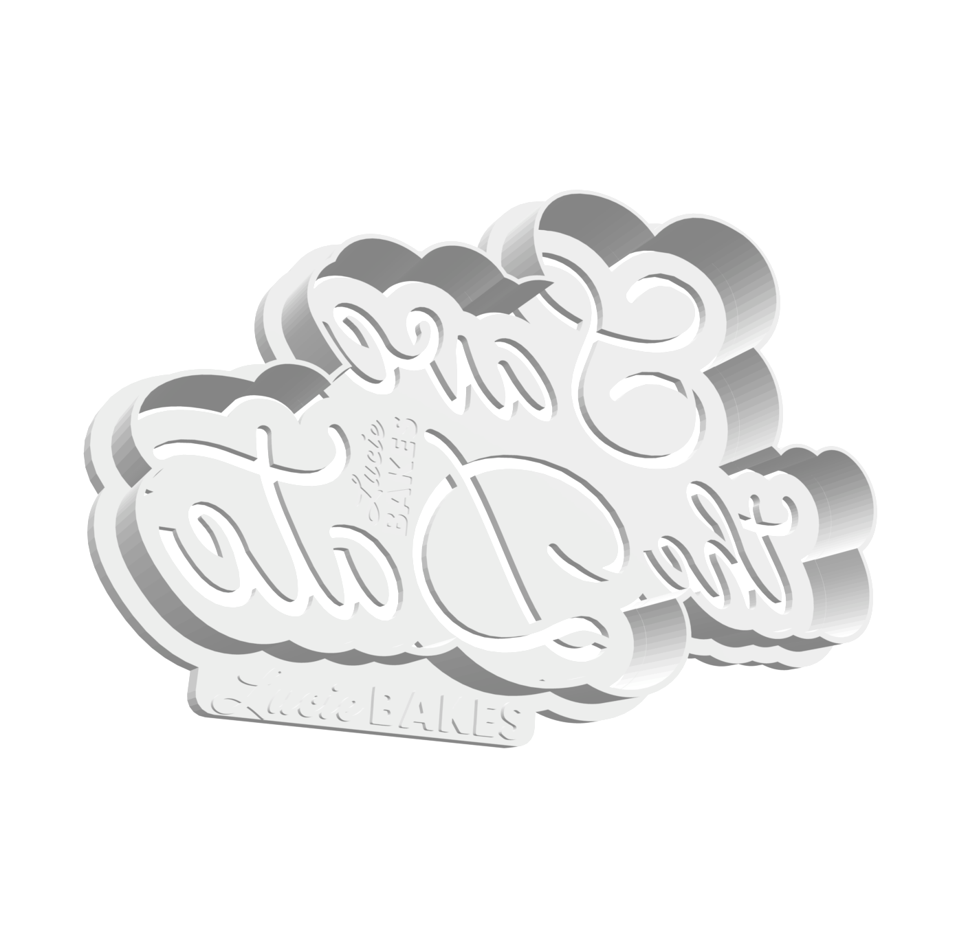 "Save the Date" Plaque Cutter & Stencil -- STL FILE