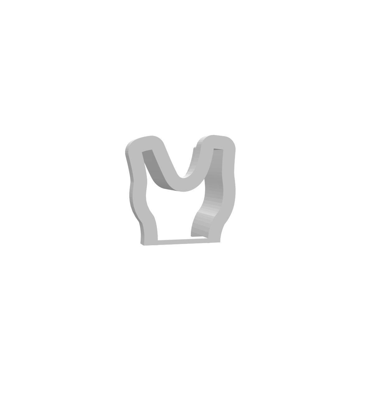 Bridal Gown Scoop Neck Top Cutter -- STL FILE