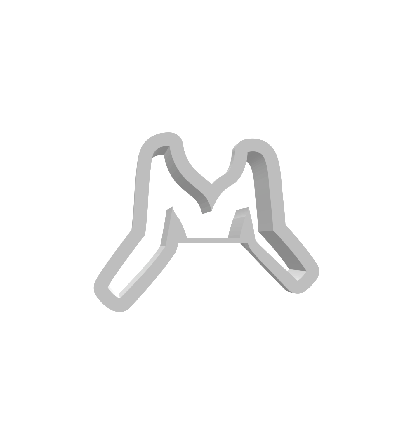 Bridal Gown Long-Sleeve Top Cutter -- STL FILE