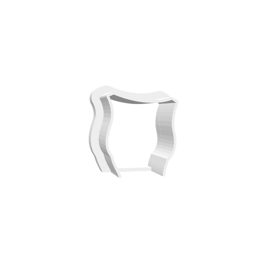 Bridal Gown Boatneck Top Cutter -- STL FILE