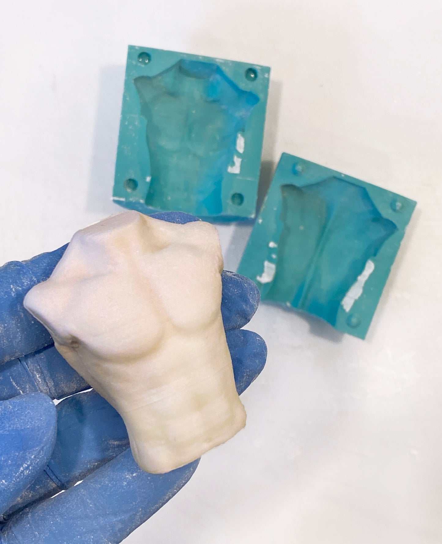 3D-Printed Male Bust Form Mold