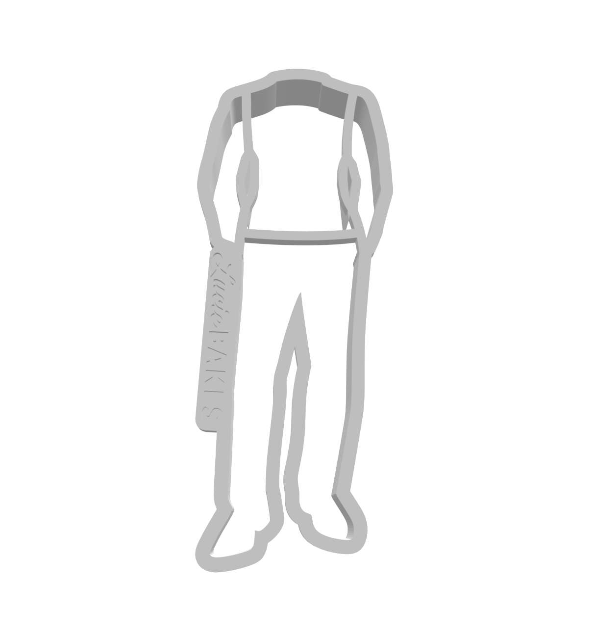 Groom 1 Cookie Cutter & Dough Pusher -- STL FILES