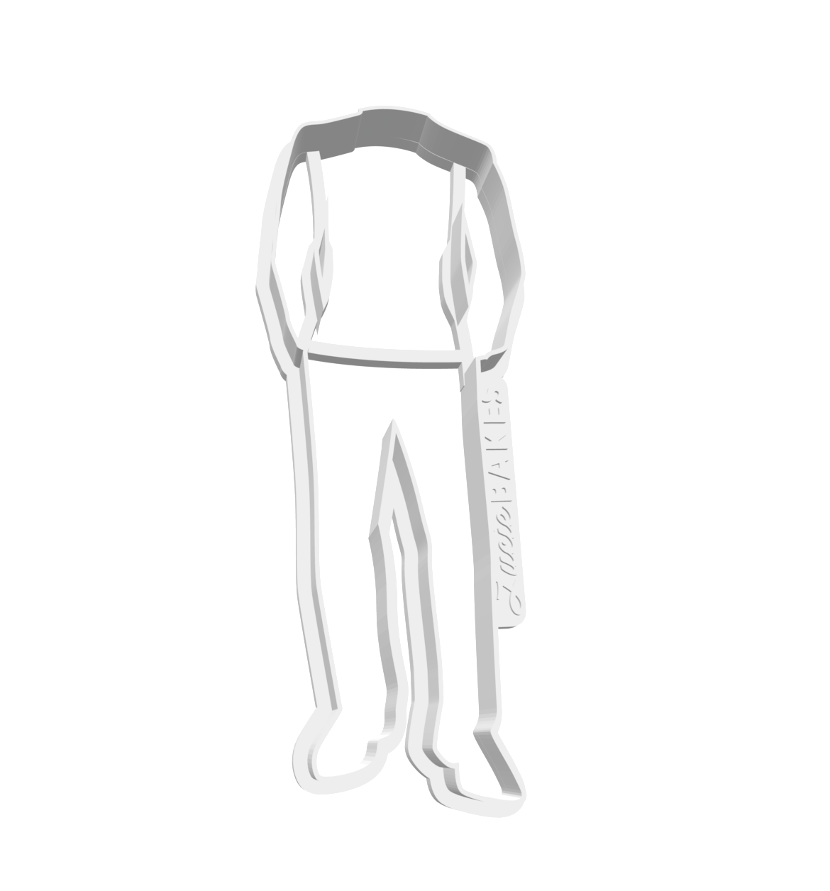 Groom 1 Cookie Cutter & Dough Pusher -- STL FILES