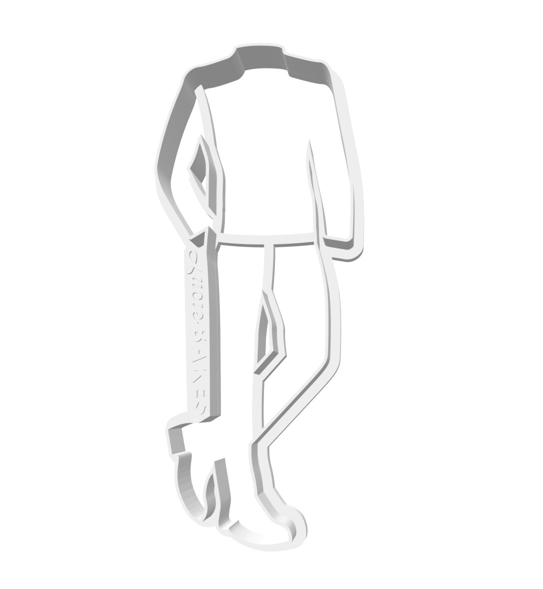 Groom 2 Cookie Cutter & Dough Pusher -- STL FILES