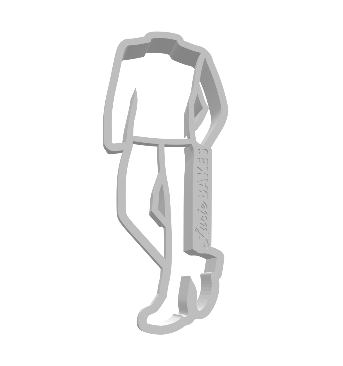 Groom 2 Cookie Cutter & Dough Pusher -- STL FILES