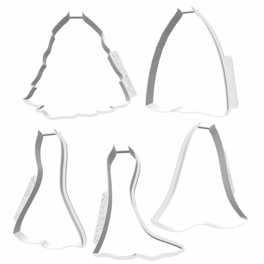 Bridal Gown Full Set of Skirts Cutters -- STL FILES