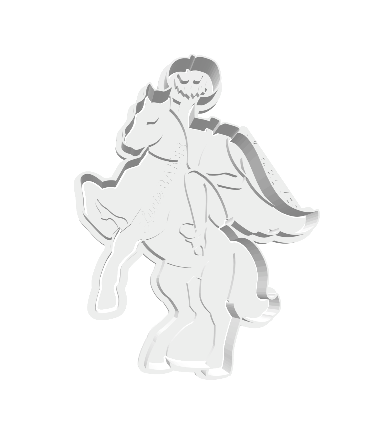 Headless Horseman Cutter & Stamp (Version 1) -- STL FILE