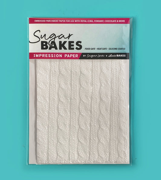 Cableknit 4" X 6" -- Impression Paper